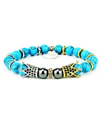 BRACCIALE UOMO ROMUALD LIGHT BLUE""