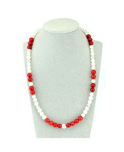 COLLANA PEARL ROUGE""