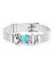 BRACCIALE DONNA AJSED MARE" IN ACCIAIO"