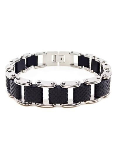 BRACCIALE UOMO HOPPER" IN ACCIAIO INOX"