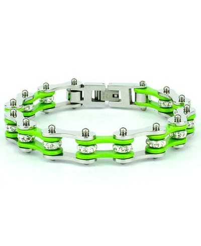 BRACCIALE UNISEX GREEN CRISTAL""
