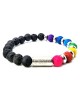 BRACCIALE 7 CHAKRA LAVA