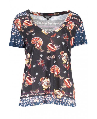 DESIGUAL T-SHIRT MANICHE CORTE Donna