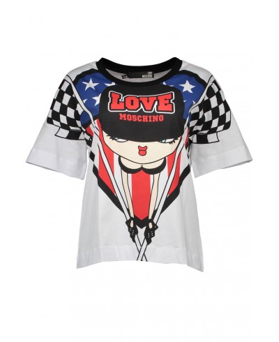 LOVE MOSCHINO T-SHIRT MANICHE CORTE Donna